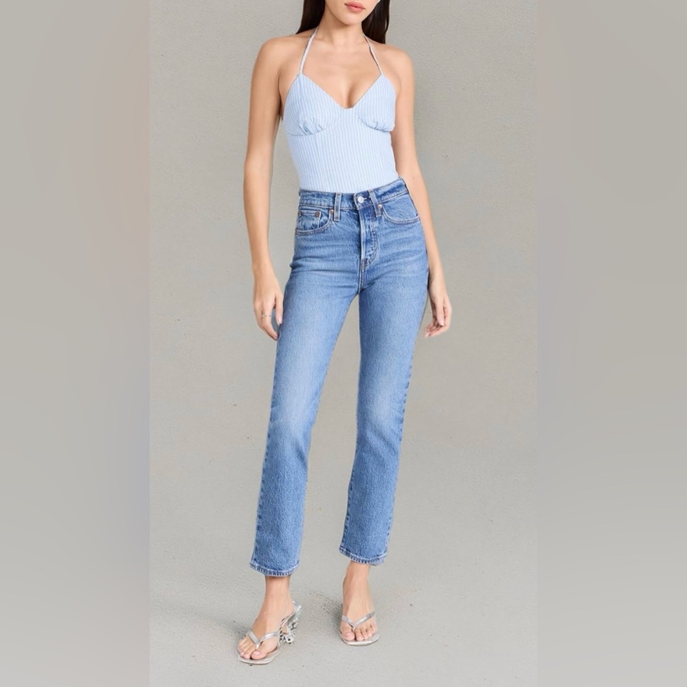 Levi's Wedgie straight leg jeans, Jazz Jive Sound, 28W 28L